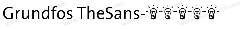 Grundfos TheSans字体转换